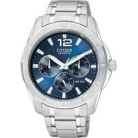 ราคา Citizen Quartz Mens Watch Stainless Steel Classic Silver Tone Model AG8300 52L (18995914594)