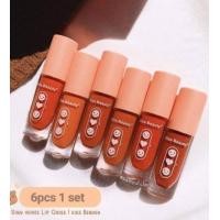 ราคา kiss beauty silky velvet lip gloss 6 Pieces set 70256 03 24pcs in a box (18430100534)