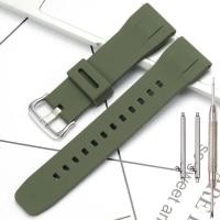 ราคา สายซิลิโคน24มม สำหรับ Casio PRG 650 650Y PRW 6600 PRG 600Y PRW 6600สี GA2000กันน้ำอุปกรณ์นาฬิกาข้อมือยางกีฬา (21086356133)