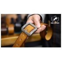 ราคา King Leather เข็มขัดหนังวัวแท้ นำเข้าจากอิตาลี Genuine Leather Belt Made in Italy IT 9 (17179309946)