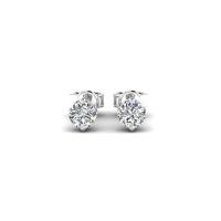 ราคา ต่างหูทอง 18KT ทรงดอกไม้ทิวลิป ประดับเพชร (10595036595)
