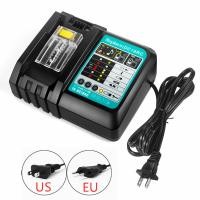 ราคา DC18RC สำหรับ Makita เครื่องชาร์จแบตเตอรี่แบบเจาะ18V ที่ชาร์จแบบลิเธียมไอออน3A สำหรับ Makita 14 4V 18V LXT BL1815 BL1860 BL1450 BL1430 (21170324478)