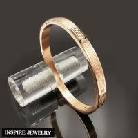 ราคา Inspire Jewelry กำไลลายจีน ฝังเพชร 4 เม็ด งานจิลวลี สวยหรู ขนาด 6 CM ตัวเรือนกำไล หุ้มทองแท้ 24K ทองคำขาว และ Pink Gold (10281417186)