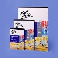 ราคา Mont Marte A3 A4 A5แผ่นสีน้ำ180กรัม 300GSM น้ำสีกระดาษสมุดวาดภาพระบายสีอุปกรณ์ศิลปะ (14461837435)