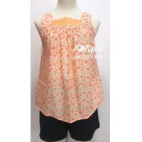 ราคา เสื้อคอกระเช้า เสื้อลายดอก เสื้อสงกรานต์ รหัสA01 ลายดอกแต่งคอลูกไม้คอทรงสี่เหลี่ยม ใส่สบายสวยเกินเบอร์มากกก (4553010871)