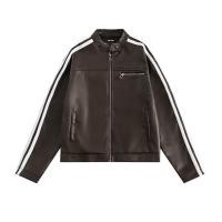 ราคา WOMA เสื้อแจ็กเก็ตผู้ชายอเมริกาแบบย้อนยุคแจ็กเก็ต Maillard เย็บลายแจ็คเก็ตรถจักรยานยนต์หนังสีน้ำตาลเข้ม (21005507732)