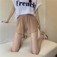 ราคา ผู้หญิงกางเกงขาสั้นฤดูร้อนยืดหยุ่นสูงลูกไม้ขึ้น Drawstring ขากว้างเหงื่อสั้นออกกำลังกายวิ่งกางเกงขาสั้นหลวมสบายๆกางเกงกีฬาขนาดใหญ่ (20211944083)