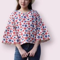 ราคา เสื้อผ้าฝ้ายเชียงใหม่ แขนกระดิ่ง ใส่ทำงาน ฟรีไซส์ (20472724640)