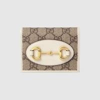 ราคา GG กระเป๋าสตางค์ใส่บัตร GUCCI HORSEBIT 1955 CARD CASE WALLET (21228170476)