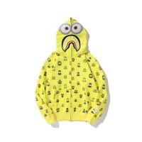ราคา BAPE X MINIONS Hoodies ผู้ชายผู้หญิง Hooded Big Eye น่ารัก Shark Head Hoodie เสื้อผ้าสีเทา สีเหลือง สีขาว M 3XL (16932660046)