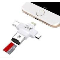 iDragon Card Reader การ์ดรีดเดอร์ 4 in 1, TF, Lightning 8-pin, Micro USB, Type-C