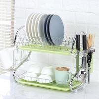 ราคา ชั้นวางชามร้าน Yvmrgj ตะแกรงระบายน้ำชั้นชามสองระดับและจานชั้นที่เก็บเครื่องครัวมีดส้อมชามตะเกียบชั้นวางจานชั้นวางของอุปกรณ์อ่างล้าง (20740385026)