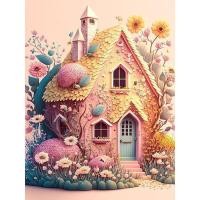 ราคา RUOPOTY ภาพวาดตัวเลขบ้านภาพวาดพร้อมกรอบด้วยตัวเลขภูมิทัศน์การ์ตูนภาพวาดบนผ้าใบของขวัญศิลปะติดผนังทำเอง (20980009649)