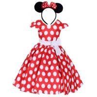 ราคา DISNEY ชุดมินนี่เมาส์สำหรับเด็กทารกเค้ก Smash Tutu ตาข่าย Polka Dot เด็กวัยหัดเดินทารกงานเลี้ยงวันเกิด Frock เด็ก Mickey คอสเพลย์ (20575836729)