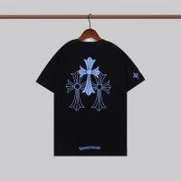 ราคา Street Trend Chrome Hearts คลิกกระเป๋าผู้ชายและผู้หญิงแฟชั่นผ้า ฝ้ายเสื้อยืดสำหรับฤดูร้อนแคลกีฬาแขนสั้น เสื้อยืด (20696294736)