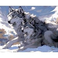 ราคา RUOPOTY Wolf และภาพวาดตกแต่งผนังด้วยตัวเลขสำหรับผืนผ้าใบภาพวาดทำมือชุดผู้ใหญ่ระบายสีตามหมายเลขวาดภาพสำหรับศิลปะบ้าน (20520435590)