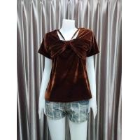 ราคา เสื้อกำมะหยี่ โบว์หน้าอก คล้องคอ อก 36 38 นิ้ว สวยเก๋ ผ้านิ่มเด้ง ใส่สบาย ไม่ร้อนค่ะ (21029730777)