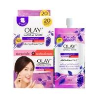 ราคา Olay Natural white โอเลย์ เนเจอรัล ไวท์ เอจเลส ออร่า ครีมบำรุงผิวหน้า ขนาด 7 5 มล x 6 ซอง (19945898529)