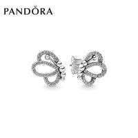 ราคา Pandoraˉ Flying Butterfly 925 Silver Stud Earrings 297912CZ Personality Fashion Earrings Hoop earrings Stud earrings Drop earrings Women Jewelry Pandoraˉ charm (17642379718)
