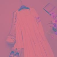 ราคา D จีเอ็มชุดเดรสกระโปรงยาวปานกลางเก็บเอวคอเหลี่ยมเย็บติดเนื้อสัมผัสดีงานประณีตสไตล์ฝรั่งเศสย้อนยุคฤดูใบไม้ร่วง E 7704 (20488665595)