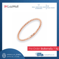 ราคา Pre Order Vanilla Jewel แหวนทองคำแท้ แหวนเกลียว 9K ทรงเกลียว ขนาดเล็ก แหวนสไตล์มินิมอล สั่งทำตามไซส์ใช้เวลา7วันทำการ สินค้ามาพร้อมใบรับประกัน (10291169824)