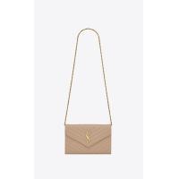 ราคา YSL กระเป๋า SAINT LAURENT bag CASSANDRE MATELASSÉ CHAIN WALLET IN GRAIN DE POUDRE EMBOSSED LEATHER Cross Body bags Shoulder bags (21146949225)