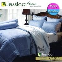 ราคา TeeBed Jessica Cotton100 SilkShine ผ้านวม 90x100 นิ้ว 5 6 ฟุต พิมพ์ลาย C1011 (129599745)