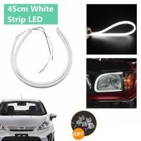ราคา ไฟแถบไฟ LED รถซิลิโคนที่ยืดหยุ่นสัญญาณเลี้ยวรถ2ชิ้น DRL อัตโนมัติแท่งไฟวิ่งกลางวันไฟสีขาว45ซม 12V เหมาะสำหรับโปรตอน Perodua ฮอนด้ามาสด้าโตโยต้านิสสัน Vw ฟอร์ด Bmw (19713324065)