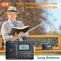 ราคา 1pc Portable Wireless Radio FM AM SW Radios With Sleep Timer And Preset Function Rechargeable Digital Recorder Stereo MP3 Player With Lyric Display Support Micro SD Card And AUXGreat For Senior Elderl