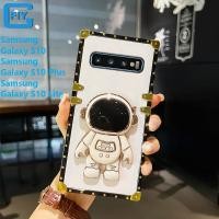 ราคา สำหรับ Samsung Galaxy S10 Samsung Galaxy S10 Lite samsung Galaxy S10 Plus นักบินอวกาศพับไฟฟ้าหรูหราสแควร์เคสโทรศัพท์ (15893615992)