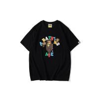 ราคา ยี่ห้อแฟชั่น BAPE เสื้อยืดแขนสั้นสำหรับเด็กเล็กผ้าฝ้ายคอกลมแท้สีสันสดใสพิมพ์ตัวอักษรทรงหลวมไซส์ใหญ่ (18933402658)