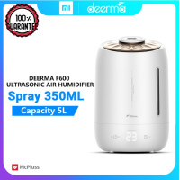 ราคา เครื่องฟอกอากาศ 5 ลิตร หัวหมอกหมุน 360 องศา เครื่องเพิ่มความชื้น เครื่องพ่นปรับอากาศแบบไอเย็นสีขาว ดำ กล่องอโรม่า อุปกรณ์กรองอากาศแบบพกพา เครื่องฟอกอากาศ Air humidifier purifier ศูนย์ไทย Xiaomi Deerma