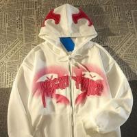 ราคา เสื้อแจ็กเก็ตสวยเสื้อฮู้ดมีสไตล์เกาหลีเสื้อเสื้อฮู้ดตัวใหญ่พิมพ์ลายค้างคาวสไตล์เกาหลีสำหรับผู้หญิง Y2k เสื้อกันหนาวลำลองมีฮู้ดกอธิคฮิปฮอปสีชมพูเสื้อผ้าน่ารัก (20068167765)