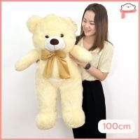ราคา ตุ๊กตาหมีเท็ดดี้แบร์ teddy bear 60 100 150cm ตุ๊กตาหมียักษ์ ตุ๊กตาหมีขน ขนนุ่ม ตัวนิ่ม ดูในวีดีโอได้ค่ะ (21286581688)