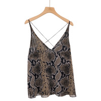 ราคา Zara เสื้อสายเดี่ยวลายงูเหลือม Used Like New Preloved (20604700823)