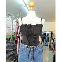 ราคา เสื้อครอปสายเดี่ยวมีสายรูดด้านหน้า 1992 (9115820273)