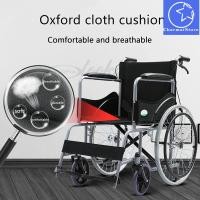 ราคา รถเข็นผู้ป่วย ผู้สูงอายุ Wheelchair เก้าอี้รถเข็น พับเก็บได้ เเข็งเเรง รับนน ได้มาก วิลแชร์พับได้ รถเข็นผู้ป่วย wheelchair พับได้ วีลแชร์ พับได้วีลแชร์ Folding wheelchair Solid tire No inflation (1765