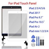 ราคา TouchกระจกกันรอยดิจิตอลสำหรับiPad 2 3 4 Air 1 2 Mini 1 2 3 4 Touchกระจกหน้าจอทัชสกรีนชุดประกอบทดแทนสำหรับiPad Pro 9 7 10 5ด้านหน้าแผงจอสัมผัสกระจกหน้าจอทัชสกรีน ปุ่มHome เครื่องมือ (4224452974)