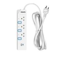 ราคา PHILIPS ปลั๊กไฟ 4 6 ช่อง 10A 2300W รางปลั๊ก มอก 1สวิตช์ควบคุม ยาว 3 5 เมตร (21367988030)