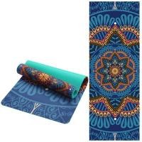ราคา 183 61 0 6 CM Pattern Suede TPE Yoga Mat Non slip Exercise Fitness Gym Sports Mat Body Building Esterilla Pilates Woukout Mats (13308207000)