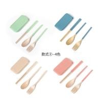 ราคา กล่องใส่ช้อนส้อมตะเกียบ พับได้ 3 ชิ้น แบบพกพา ปิกนิคกลางแจ้ง ถอดและพับได้ พกพาง่าย (14146294509)