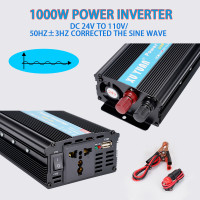 ราคา ตัวแปลงเครื่องแปลงแรงดันไฟฟ้าสูงสุด24V 110V เครื่องแปลงกระแสไฟรถยนต์550W DC24V เป็น AC 110V อินเวอร์เตอร์พลังงานแสงอาทิตย์เครื่องแปลงกระแสไฟรถยนต์แบตเตอรี่รถยนต์ที่เหมาะสม (19350224686)