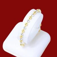 ราคา สร้อยข้อมือทอง สองกษัตริย์ ลายเม็ดมะยม หนัก2สลึง ยาว6นิ้ว สร้อยข้อมือไม่ลอก ชุบเศษทองเยาวราช ชุบทอง100 งานฝีมือจากช่างเยาวราช (17447755813)