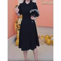 ราคา ชุดเดรสวินเทจเก็บเนื้อเรียบหรูใส่แล้วดูผอมเพรียวไซส์ใหญ่สำหรับสาวอวบชุดเดรสกี่เพ้าสไตล์จีนแบบใหม่แบบปรับปรุงสำหรับฤดูร้อนสำหรับผู้หญิง (20321674393)
