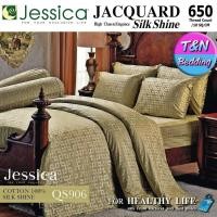ราคา สินค้าสั่งตัด 7 14 วัน ติดต่อกับร้านก่อนสั่ง Jessica Jacquard ชุดผ้าปู ขนาด 5 6 ฟุต ไม่รวมผ้านวม เจสสิก้า SilkShine 650 เส้น QS901 QS902 QS903 QS904 QS905 QS906 QS907 (9439859061)