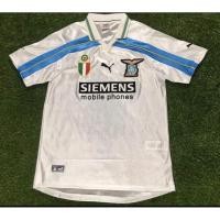 ราคา Top quality 2000 2001 Lazio home retro maillot de foot (19806907160)