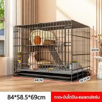 ราคา Petorldog กรงแมวแบบใหญ่ 2 ชั้น กรงแมวพับได้ กรงนก กรงกระต่าย กรงสัตว์เลี้ยง คอกแมว กรงแมวราคาถูกๆ กรงแมวขนาดใหญ่ ฟรีถาด มีชั้นลอย พร้อมบันได Cat Cage (21351150062)