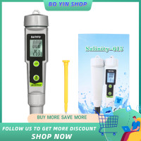 ราคา BO YIN เครื่องวัดความเค็มปากกาทดสอบเครื่องวัดความเค็มแบบพกพาขนาด2 In 1เครื่องวัดความเค็มและอุณหภูมิเครื่องวัดความเค็มแบบปากกาวัดความเค็ม0 199 9ppt ช่วง 50 70 C เครื่องวัดอุณหภูมิ C F เครื่องดื่มแปลง (