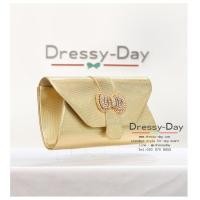 ราคา กระเป๋าออกงาน คลัช ถือไปงานแต่งกลางคืน กลางวัน สวย หรู ไฮโซ แบบดารา TE096 GLD ทอง (14087777464)