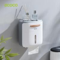 ราคา ECOCO กล่องใส่ทิชชู่ กันน้ำ ติดผนัง ไม่ต้องเจาะ ที่ใส่ทิชชู ทิชชู่กล่อง ชั้นวางของในห้องน้ำ (21241139760)